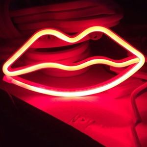 Red Lip LED Light